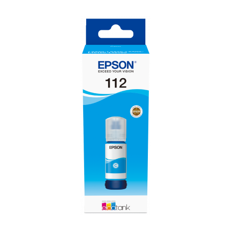 Epson 112 EcoTank Pigment Cyan ink bottle