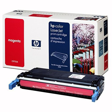 HP Color LaserJet 5500, magenta, C9733A, 645A -poškozený obal B (viz. popis)