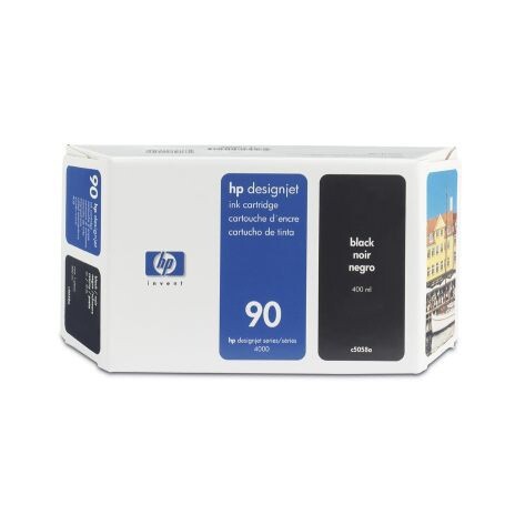 Inkoustová cartridge HP DesignJet, C5058A, black, No. 90 - prošlá expirace (may2016)