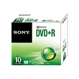 Média DVD-R Sony DMR-47; 4.7GB; 16x; 10ks SLIM