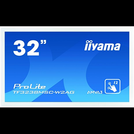 iiyama ProLite TF3238MSC-W2AG - 32" Třída úhlopříčky (31.5" zobrazitelný) LED displej - digital signage - s dotyková obrazovka - 1080p (Full HD) 1920 x 1080 - matně bílá