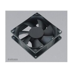 AKASA Ventilátor Paxfan black, 80 x 25mm, prodloužená životnost, velmi tiché, kluzné ložisko
