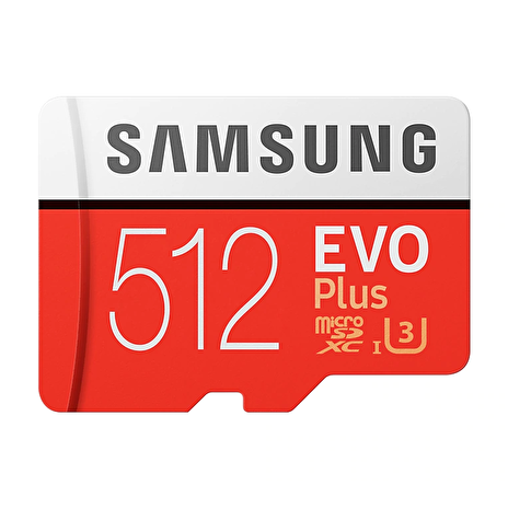 Micro SDXC 512GB Samsung EVO Plus + SD adaptér
