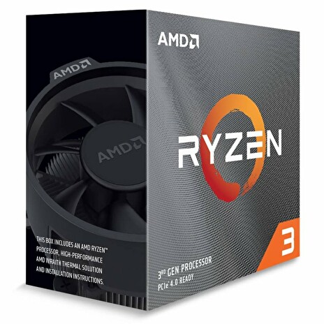 AMD Ryzen 3 3300X / Ryzen / LGA AM4 / max. 4,3GHz / 4C/8T / 18MB / 65W TDP / BOX s chladičem Wraith Stealth
