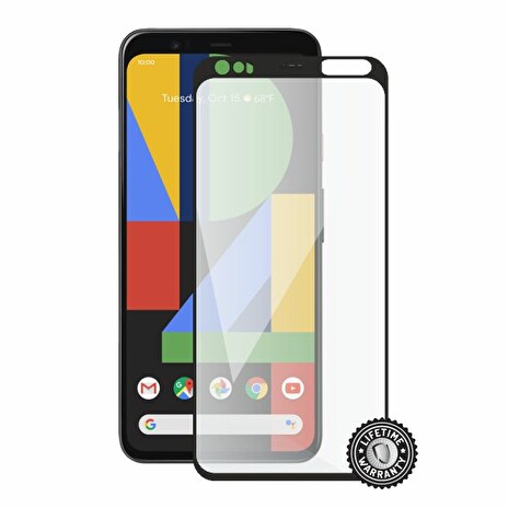 Screenshield GOOGLE Pixel 4 XL Tempered Glass protection (full COVER black)