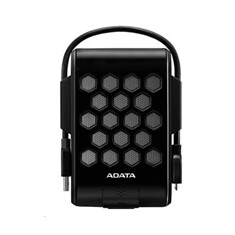 ADATA Externí HDD 2TB 2,5" USB 3.1, DashDrive™ Durable HD720, G-sensor, černý, (gumový, vodě/nárazu odolný)
