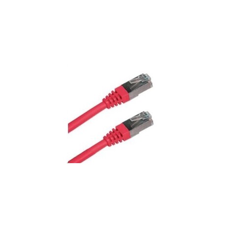 Patch kabel Cat6A, S-FTP - 5m, červený