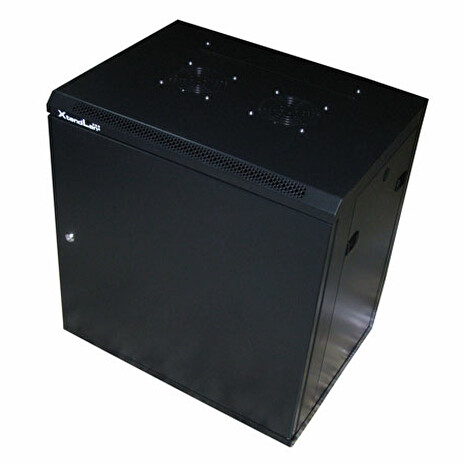 XtendLan 12U/600x450, na zeď, jednodílný, plné dveře, úprava proti vykradení