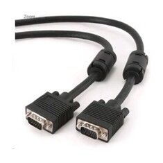 Gembird VGA HD kabel 15pin samec/15pin samec (dvojité stínění s ferity)10m černý