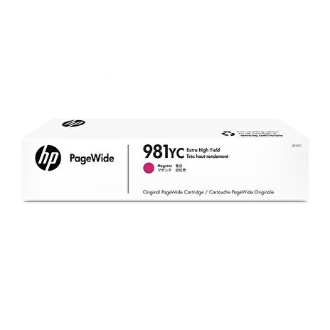 Cartridge HP PageWide L0R18YC magenta, 981Y - CONTRACT - poškozený obal B (viz. popis)