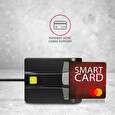 AXAGON CRE-SM3, USB externí FlatReader čtečka kontaktních karet Smart card (eObčanka)