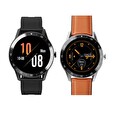 iGET BLACKVIEW GX1 Brown - chytré hodinky, 5 ATM,LCD 1.3",260mAh, pásek silikon + eko kůže v balení!