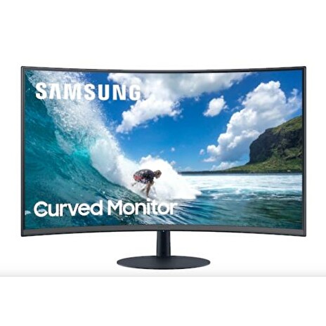 SAMSUNG LCD 27" monitor T55 model C27T550 FHD 1920x1080 VA prohnutý (4ms, 250cd, VGA, HDMI+DPort, LC27T550FDUXEN)