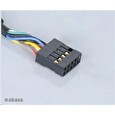 Akasa kabel interní USB prodlužka/ USB 2.0/ 2x 4pin USB MALE - 2x4pin USB FEMALE/ 40cm
