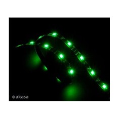 AKASA LED pásek Vegas, Molex 12V napájení, 60cm, zelený