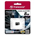 Transcend Paměťová karta Micro SDHC 8GB Class 10 UHS-I 300x (čtení až 45MB/s)