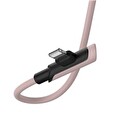 Baseus Colourful Elbow nabíjecí / datový kabel USB-C / Lightning PD 18W 1,2m, růžová