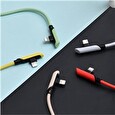 Baseus Colourful Elbow nabíjecí / datový kabel USB-C / Lightning PD 18W 1,2m, růžová