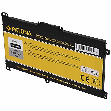 PATONA baterie pro ntb HP Pavilion X360 3400mAh Li-Pol 11,55V BK03 / BK03XL
