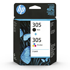 HP 305 2-Pack Tri-color/Black Original Ink Cartridge (100 / 120 pages)