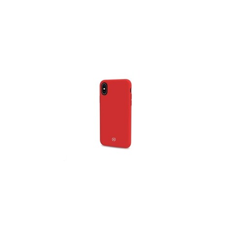 Celly silikonový zadní kryt Feeling pro iPhone XS / X, červená