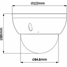 Dahua PTZ IP 2Mpix 30fps/ 4x zoom (2.7-11mm)