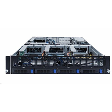 Gigabyte G242-Z11 2U 4GPU server SP3, 8x DDR4 ECC R, 4x 3.5 SATA + 2x 2.5 SATA/U.2, 1600W (plat), 2x LAN, IPMI