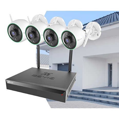 EZVIZ Wireless Security Kit - NVR inkl. 1TB HDD + 4xC3N-Kamera