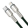 Baseus Cafule Series nabíjecí / datový kabel USB-C na Lightning PD 20W 2m, zelená