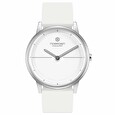 NOERDEN chytré hybridní hodinky MATE2 Full White/ dotykové safírové sklíčko/ 5 ATM/ výdrž až 6 měsíců/ bílé/ CZ app