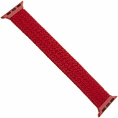 Řemínek FIXED Nylon Strap elastický nylonový pro Apple Watch 38/40mm, velikost L, červený