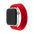 Řemínek FIXED Nylon Strap elastický nylonový pro Apple Watch 38/40mm, velikost S, červený