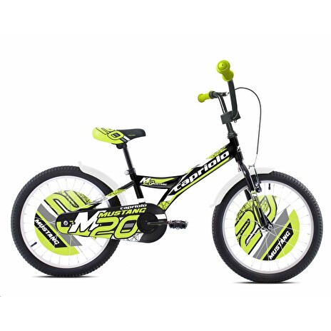 Dětské jízdní kolo Capriolo MUSTANG 20" zeleno-černé (2021)