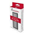 Axagon EEM2-XS, USB-C 3.2 Gen 2 - M.2 NVMe SSD kovový SHOCKPROOF box s dvěma chladiči