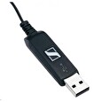 Sennheiser PC 7 USB black (černý) headset - jednostranné sluchátko s mikrofonem POŠKOZEN OBAL