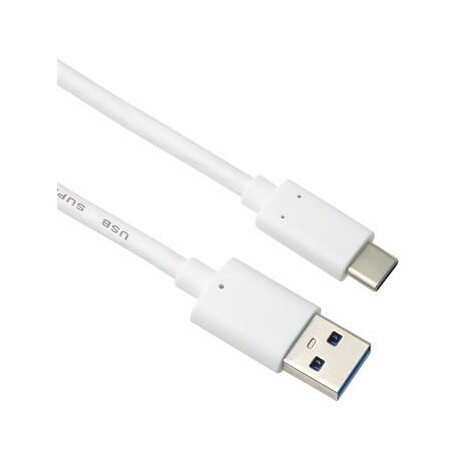 PremiumCord kabel USB-C - USB 3.0 A (USB 3.1 generation 2, 3A, 10Gbit/s) 1m bílá