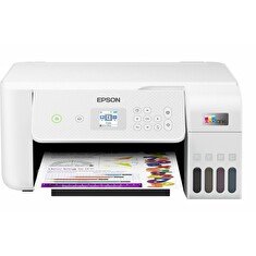 EPSON tiskárna ink EcoTank L3266, 3v1, A4, 1440x5760dpi, 33ppm, USB, Wi-Fi, bílá, 3 roky záruka po reg.