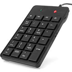 C-TECH klávesnice KBN-01, numerická, 23 kláves, USB slim black