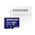 Samsung PRO Plus/micro SDXC/512GB/160MBps/UHS-I U3 / Class 10/+ Adaptér