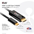 Club3D aktivní kabel HDMI na USB-C, 4K60Hz, 1.8m, M/M