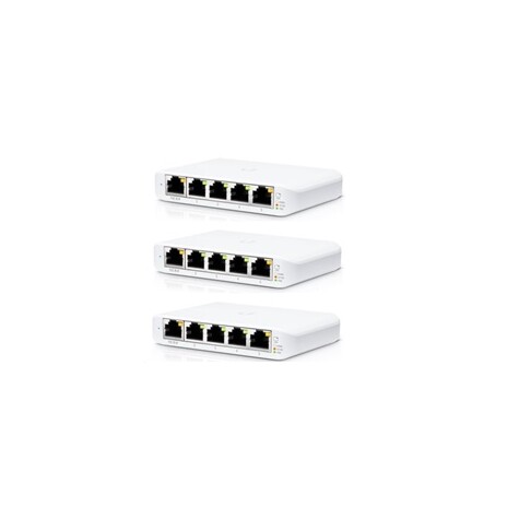 UBNT UniFi Switch USW-Flex-Mini-3, 3-pack [5xGigabit, 1xPoE In]
