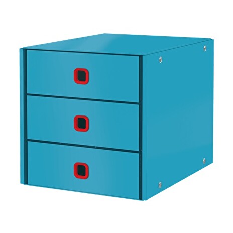 LEITZ Zásuvkový box Click&Store COSY, 3 zásuvky, klidná modrá