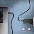 Axagon BUCM3-CM20AB, SPEED kabel USB-C <-> USB-C, 2m, USB 3.2 Gen 1, PD 60W 3A, ALU, oplet, černý