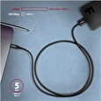 Axagon BUMM3-CM10AB, SPEED kabel Micro-B USB <-> USB-C, 1m, USB 3.2 Gen 1, 3A, ALU, tpe, černý