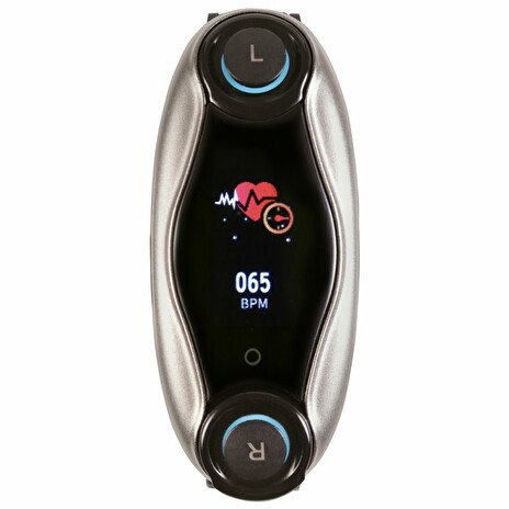 HELMER chytré hodinky se sluchátky TWS 900/ dotykový display/ notifikace/ BT 5.0/ odhad krevního tlaku/ handsfree/ CZapp