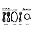 28" iiyama XUB2893UHSU-B1: IPS, 4K UHD, 300cd/m2, 3ms, HDMI, DP, USB, height, pivot, černý