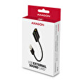 Axagon ADA-12, USB 2.0 - externí zvuková karta, 48kHz/16-bit stereo, kovová, kabel USB-A 15 cm