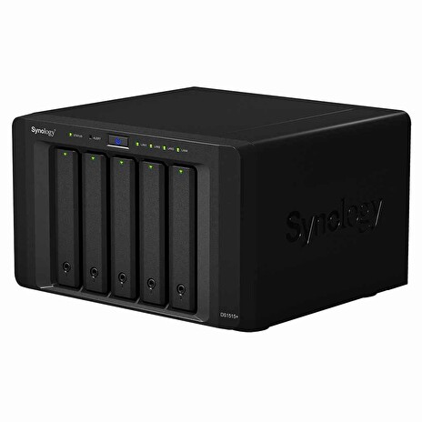Synology DS1515+ DiskStation (5 bay) - NAS server, 2.4GHz CPU QC, 2GB DDR3, 3.5/2.5"