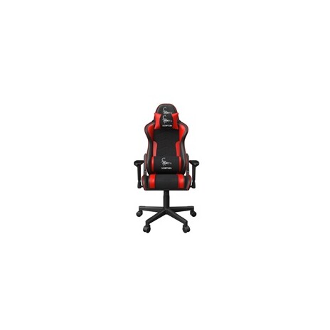 GEMBIRD Gaming chair / herní křeslo SCORPION 02, černá sítovina, červená kůže POŠKOZEN OBAL