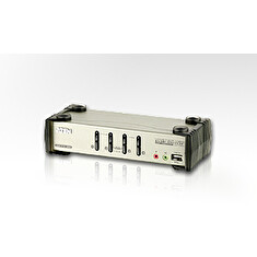 ATEN CS1734B 4-Port USB 2.0 KVMP Switch OSD, 4x USB Cables, 2-port Hub, Audio